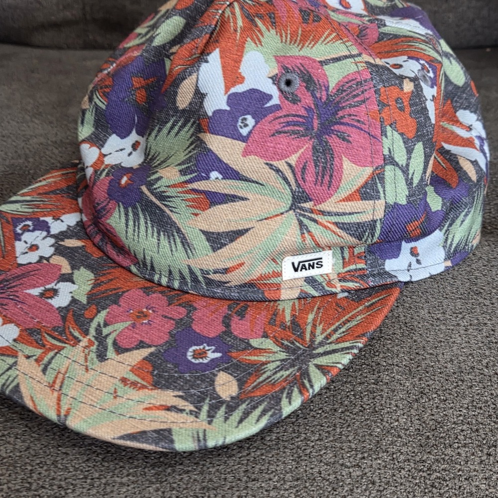 VANS Tropical Surf Trucker Snapback Hat Baseball Cap Surfing Skating Floral
